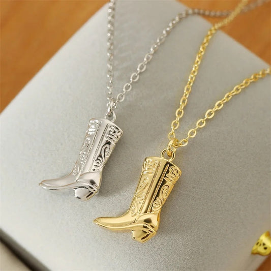 Andri Cowboy Boot Necklace