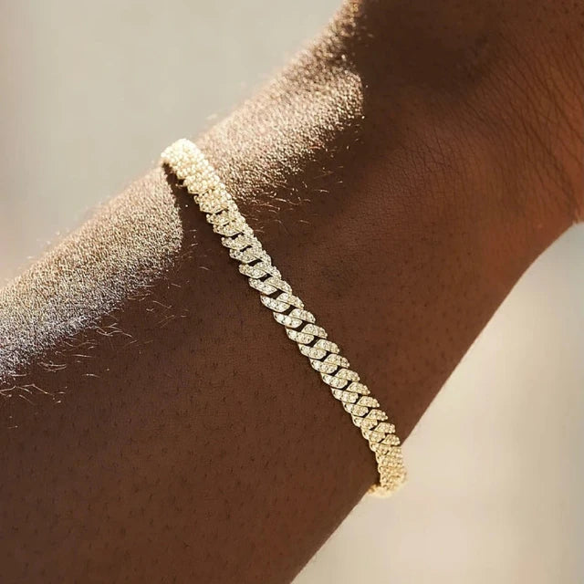 Frio Cuban Bracelet - 5mm Gold