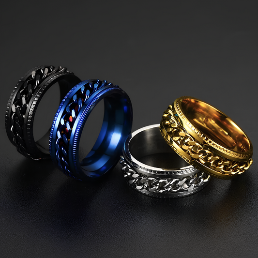 Fidget Rotatable Chain Ring