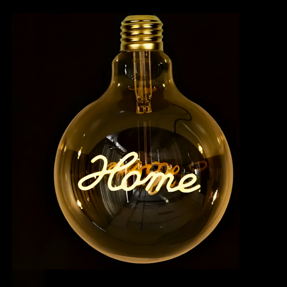 Retro Worded Light Bulb