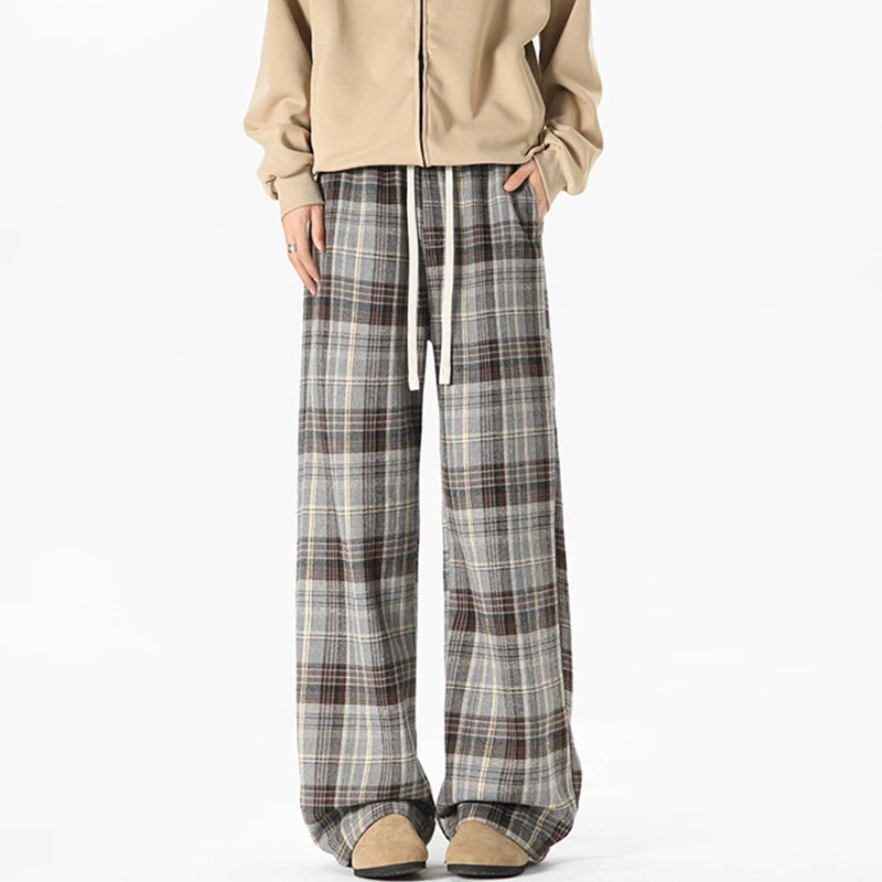 Casuali Plaid Pants