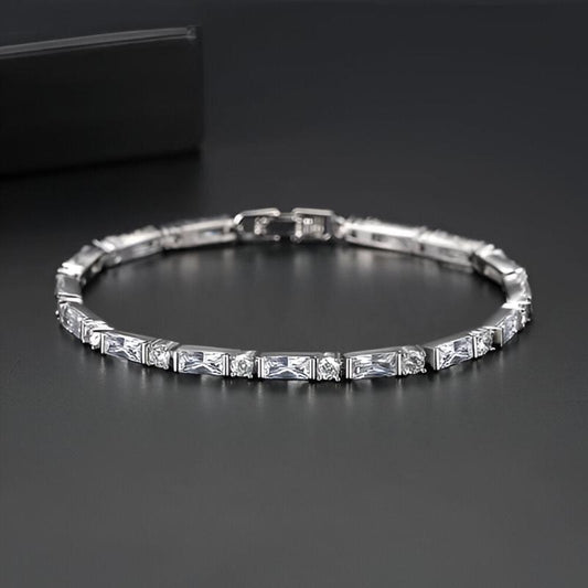 Bamboo Link Bracelet - 3mm Silver