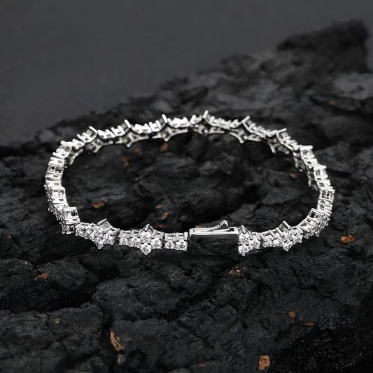 Honeycomb Bracelet - 6mm Silver