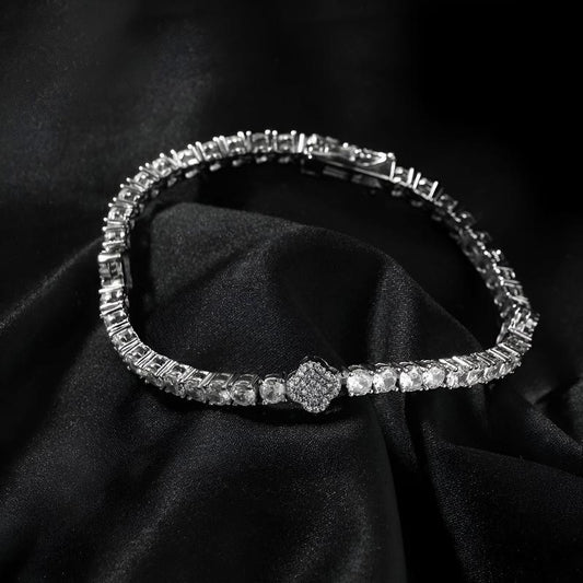 Fortuno Tennis Bracelet - 7mm Silver